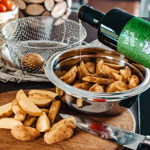 Tasty Microwave Potato Chunks